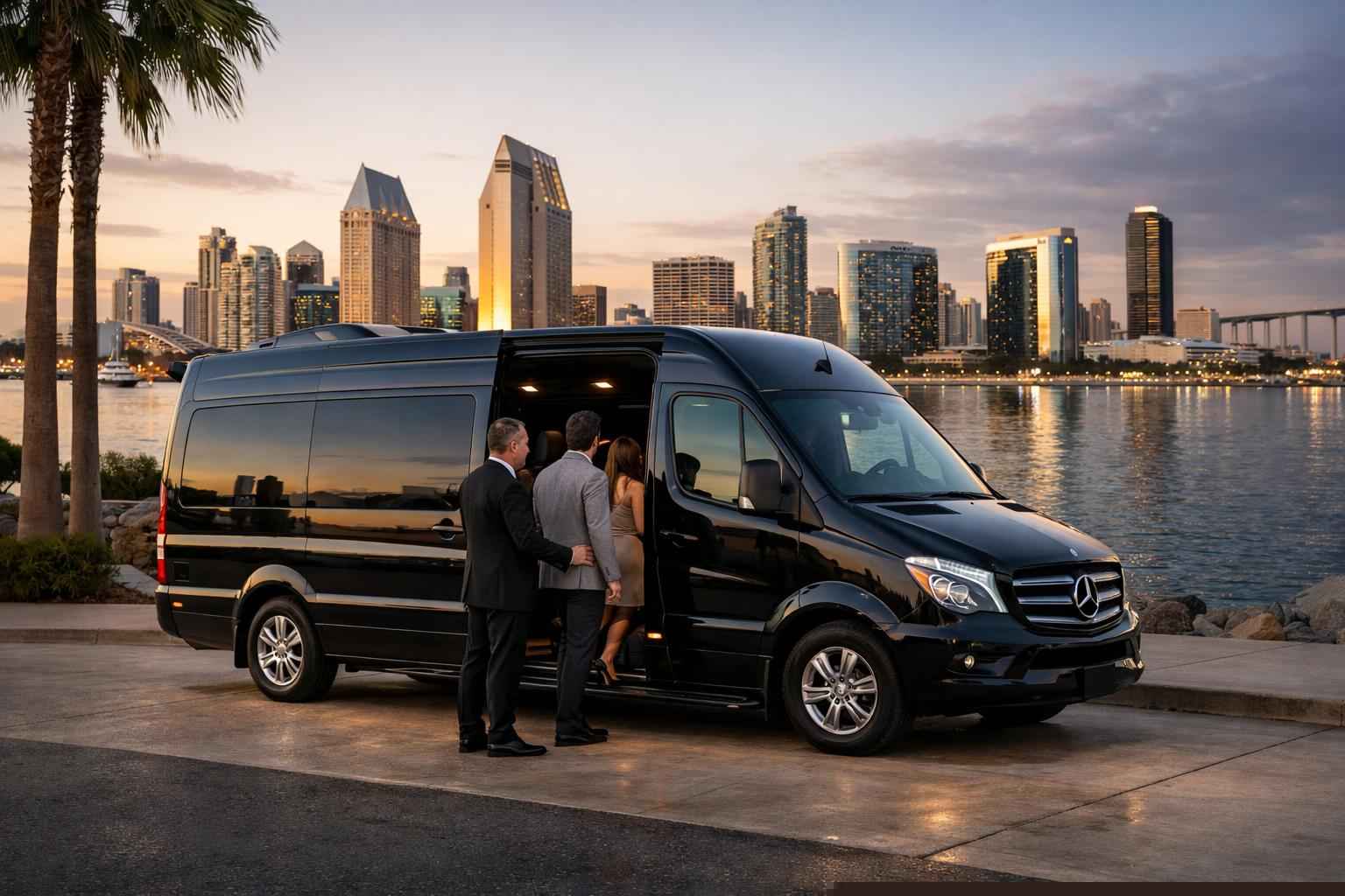 Passenger Van With Driver Services In San Diego California