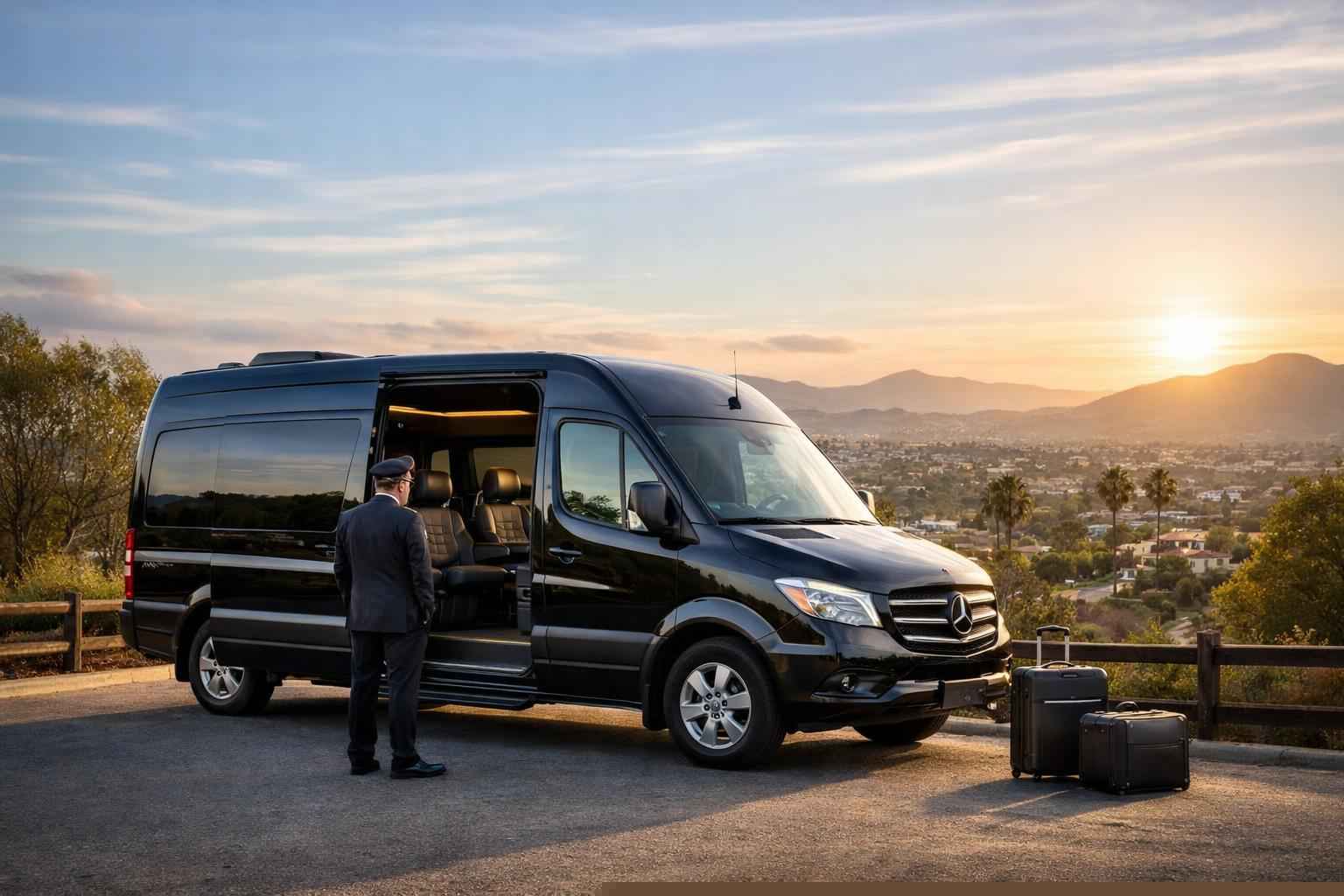 Passenger Van With Driver Vista Ca