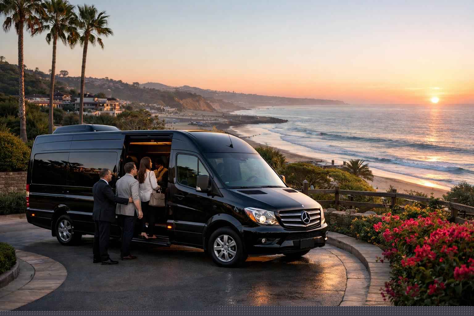 Passenger Vans With Driver In Del Mar California
