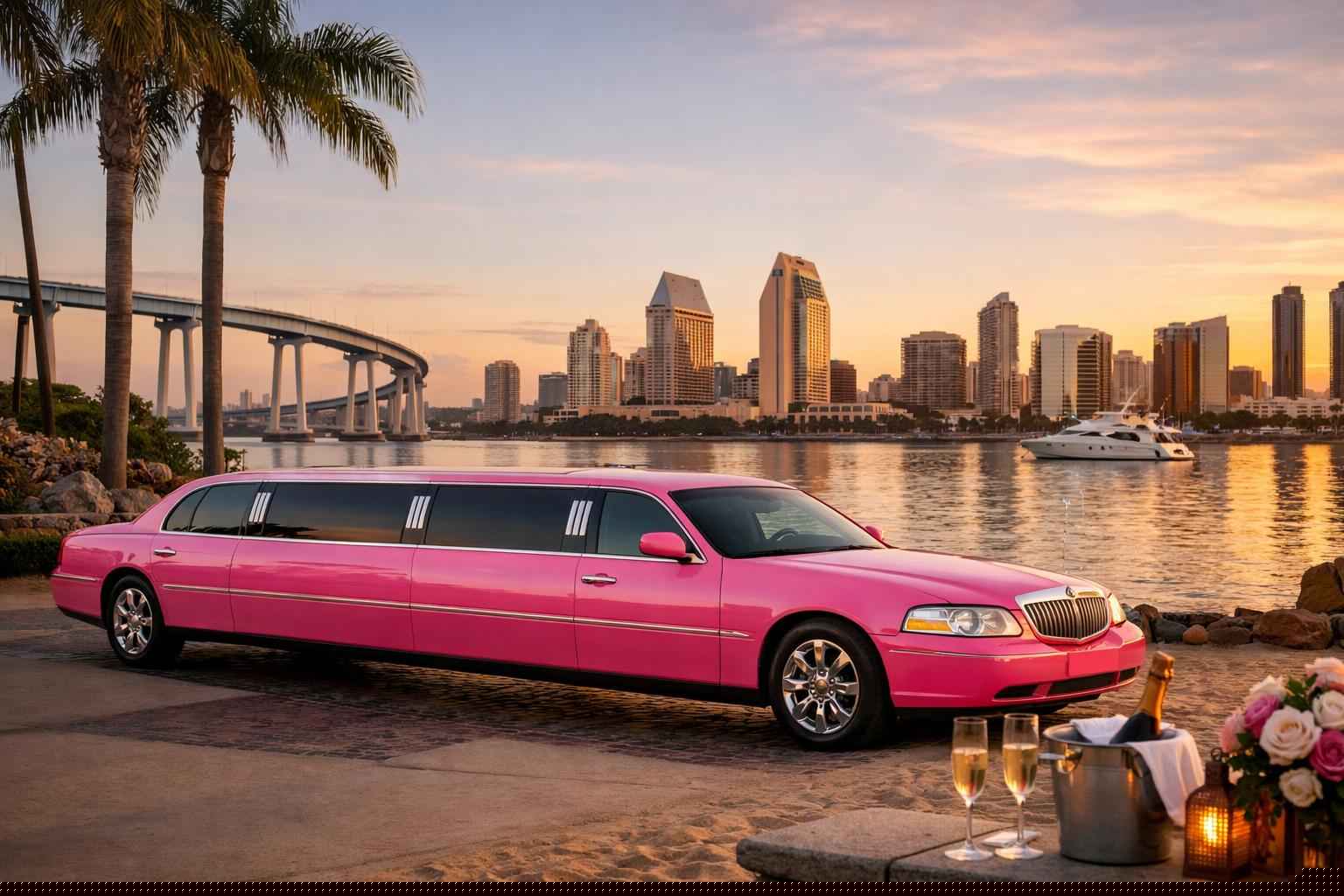 Pink Limo Rental In Coronado California Pink Limo Rental Coronado Ca