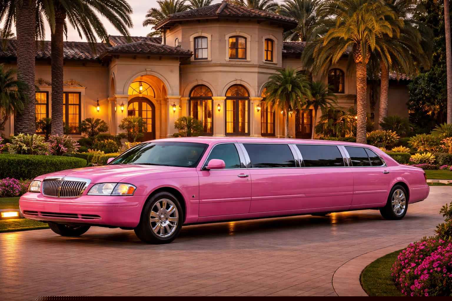 Pink Limo Rental Near Me In Fairbanks Ranch Ca