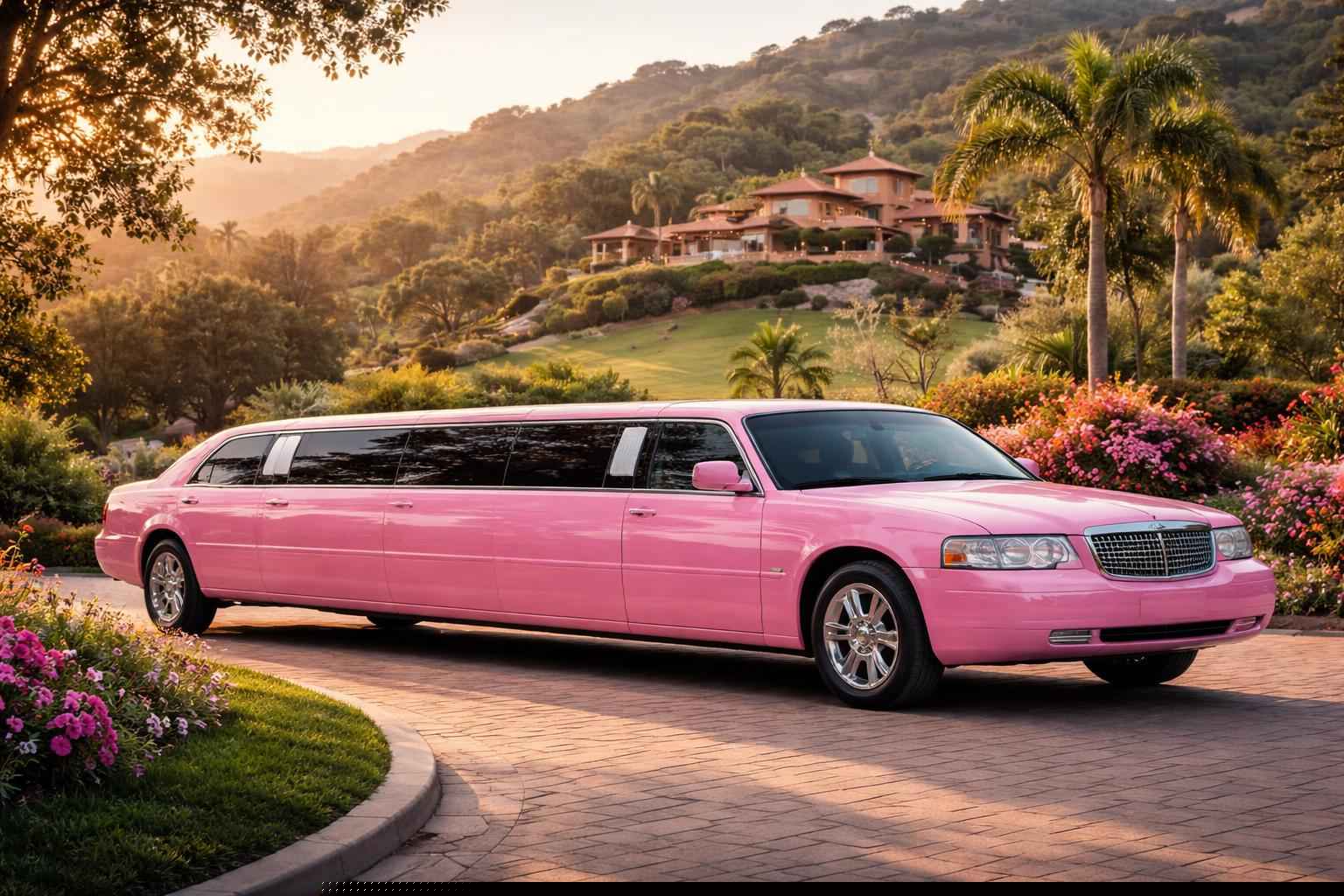Pink Limo Rental Near Me In Hidden Meadows Ca