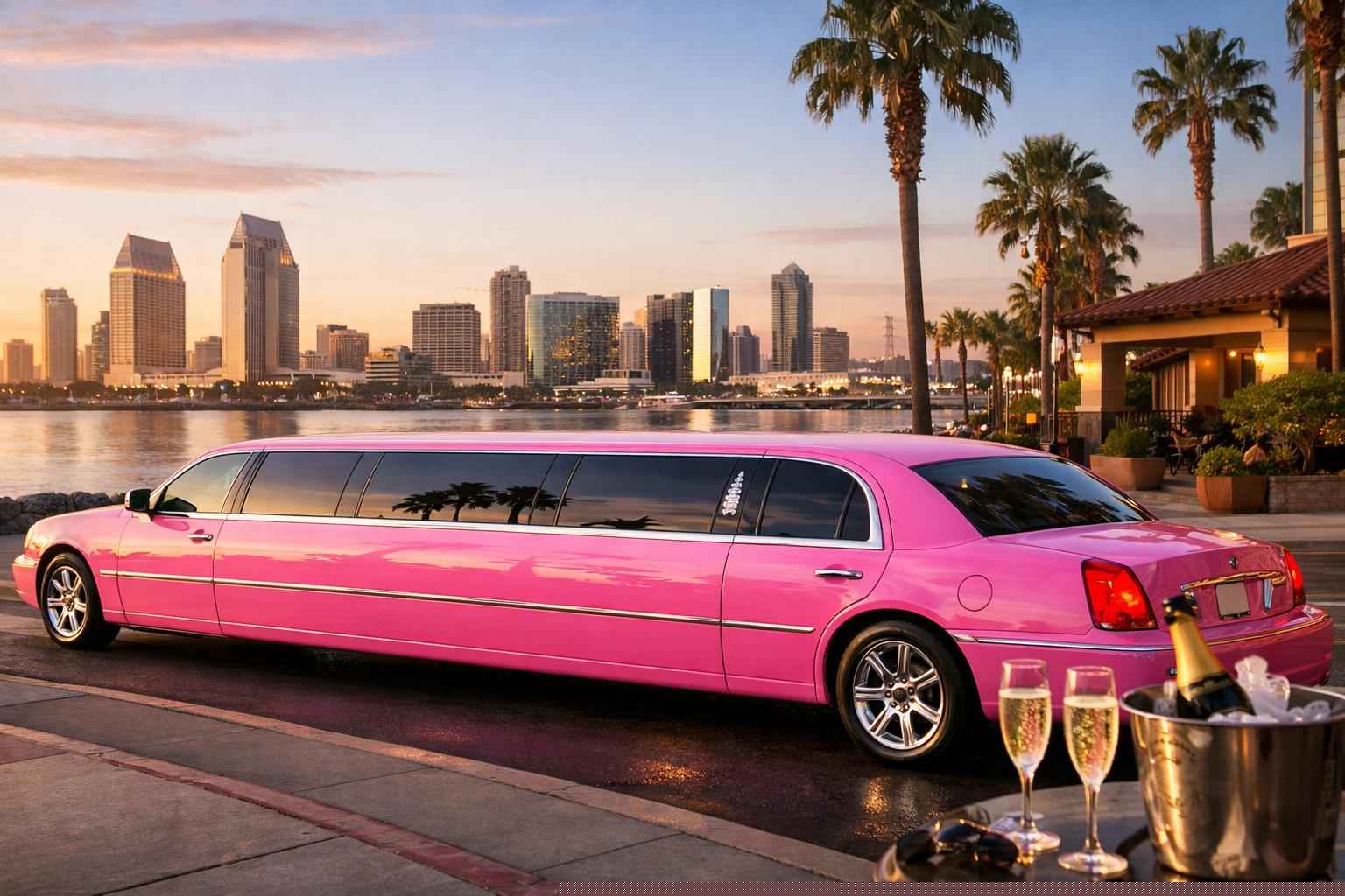 Pink Limo Rental In National City California Pink Limo Rental Near Me National City Ca