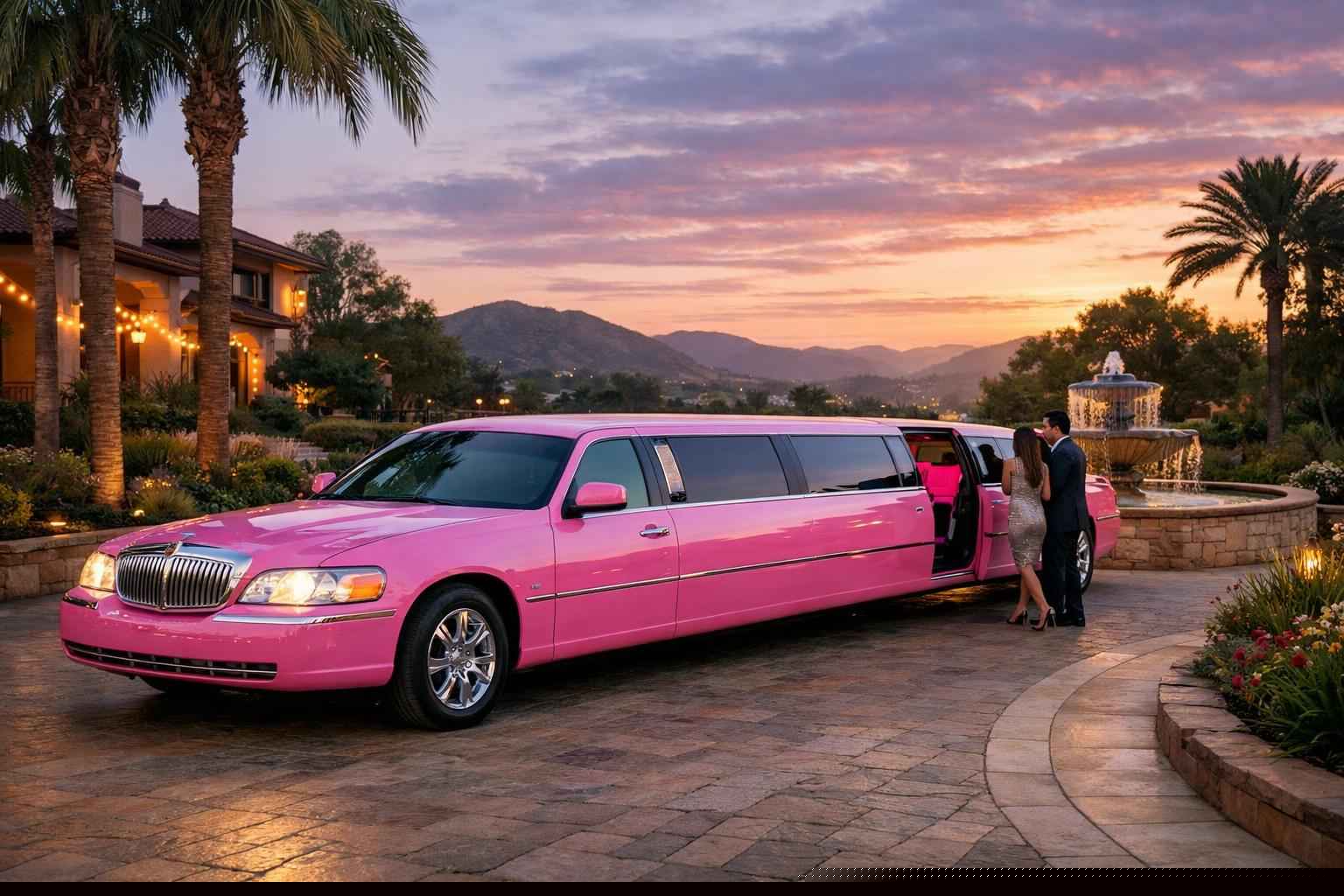 Pink Limo Rental In Poway California Pink Limo Rental Near Me Poway Ca
