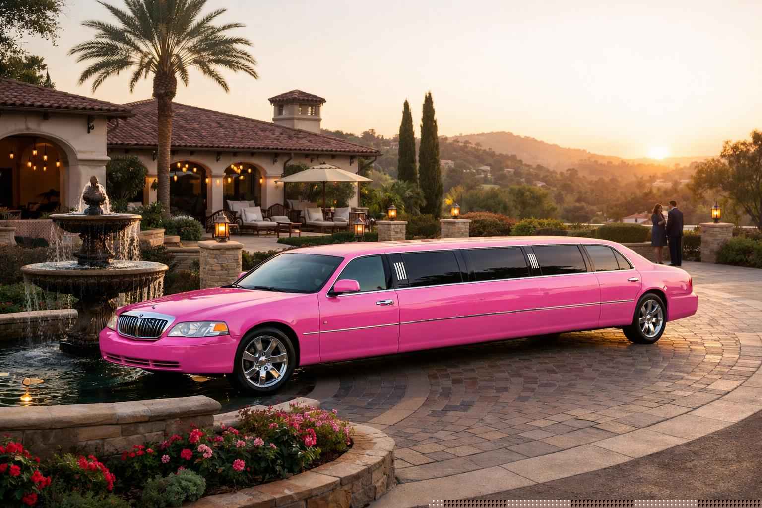 Pink Limo Rental In Rancho Santa Fe California Pink Limo Rental Near Me Rancho Santa Fe Ca