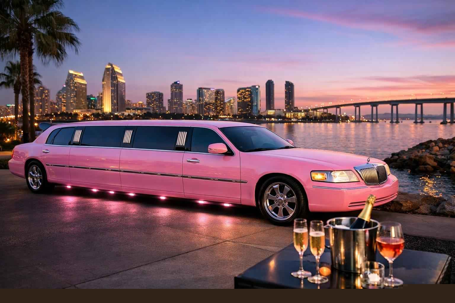Pink Limo Rental Near Me San Diego Ca
