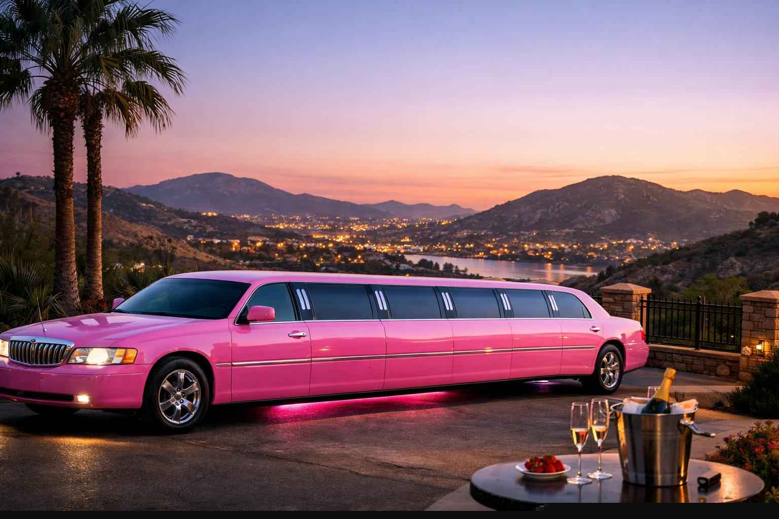 Pink Limo Rental Near Me Santee Ca