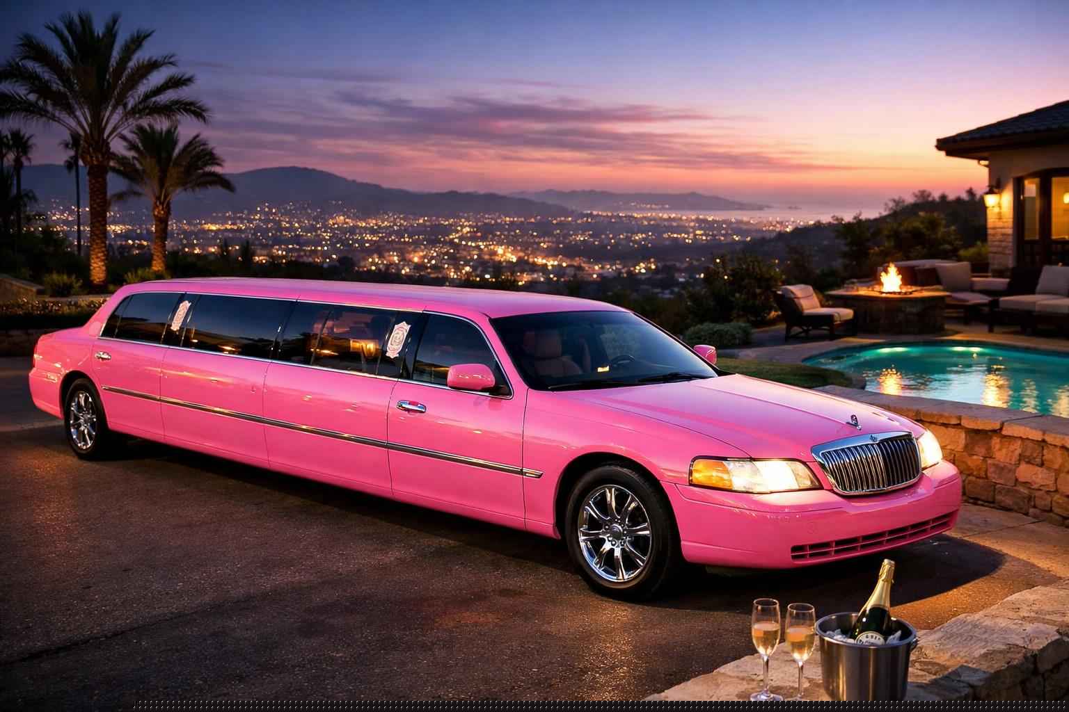 Pink Limo Rental Near Me Vista Ca
