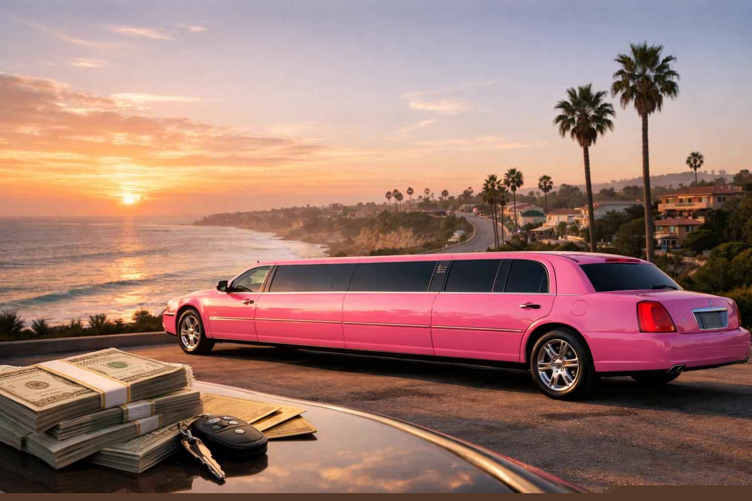 Pink Limo Rental Prices In Encinitas Ca