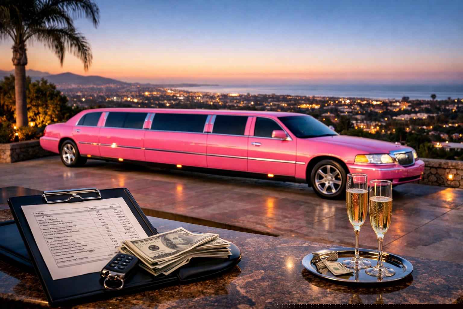 Pink Limo Rental Prices In Vista Ca