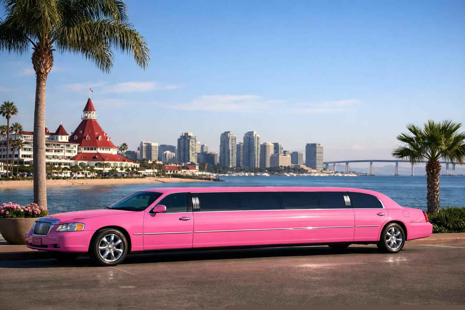 Pink Limo Rental In Coronado California Pink Limo Rental Services In Coronado California