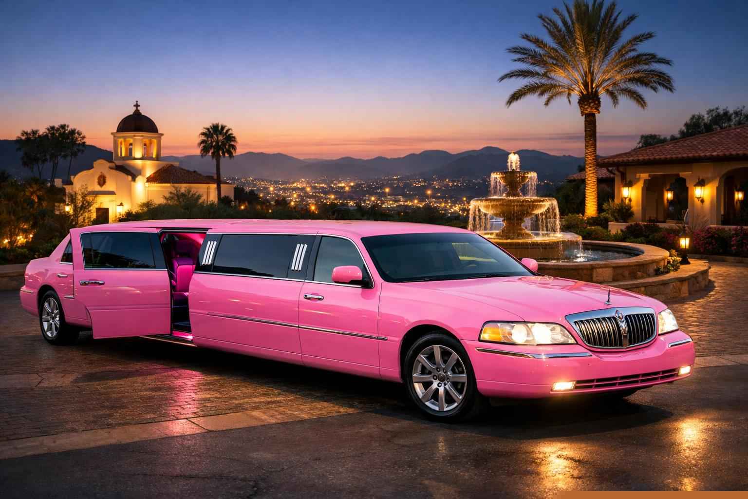 Pink Limo Rental Services In Escondido California