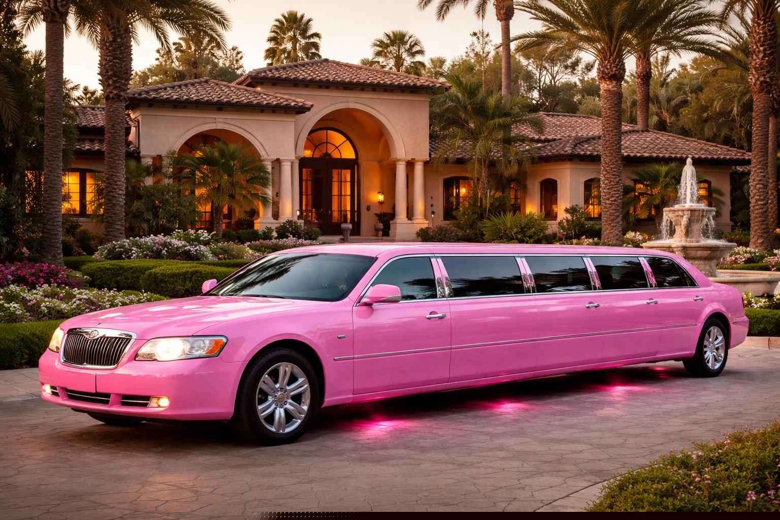 Pink Limo Rental Services In Fairbanks Ranch Ca