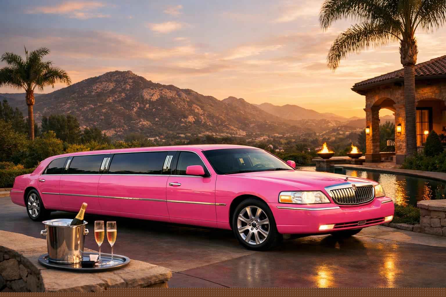 Pink Limo Rental In Granite Hills California Pink Limo Rental Services In Granite Hills California