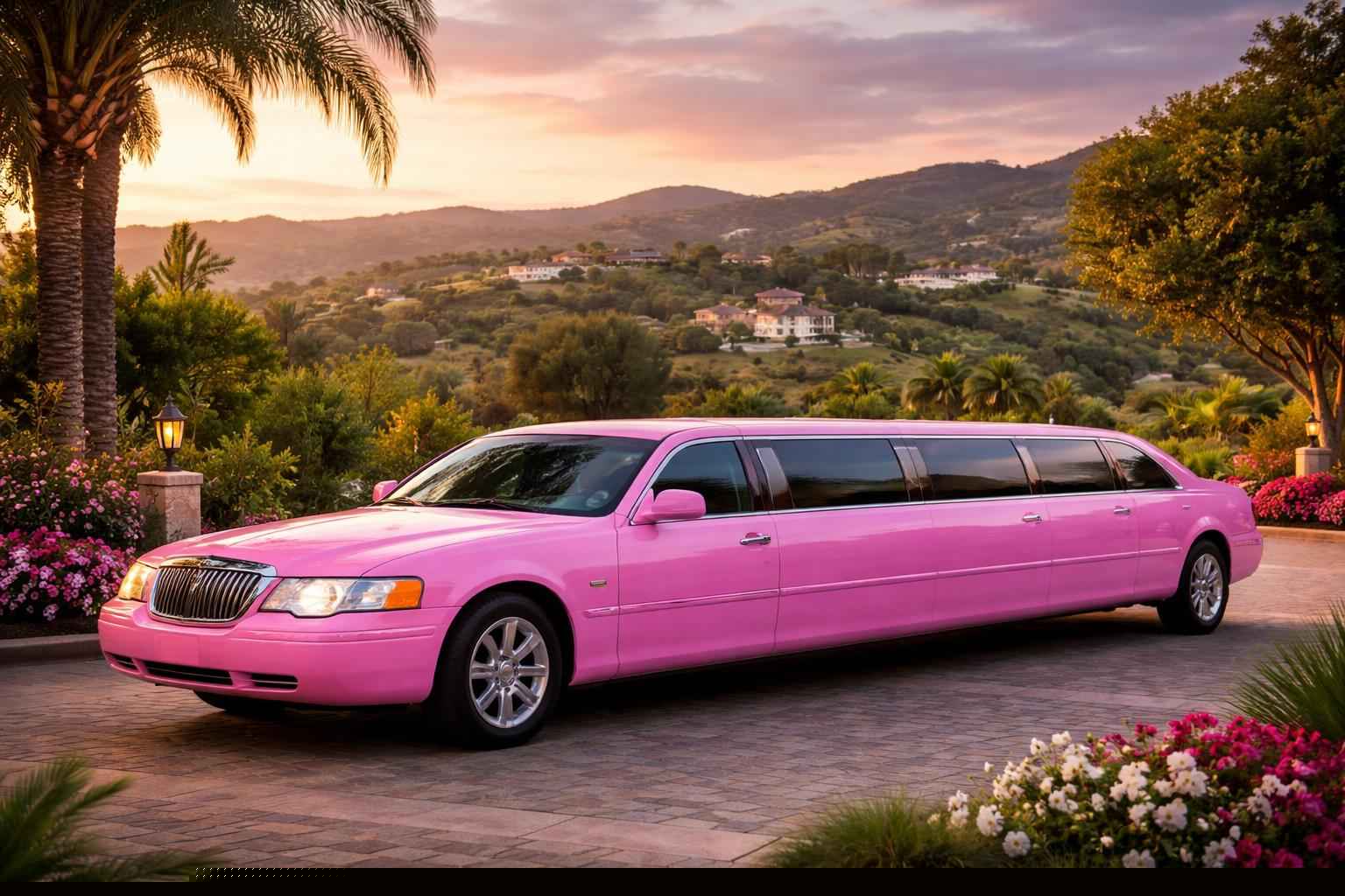Pink Limo Rental Services In Hidden Meadows Ca