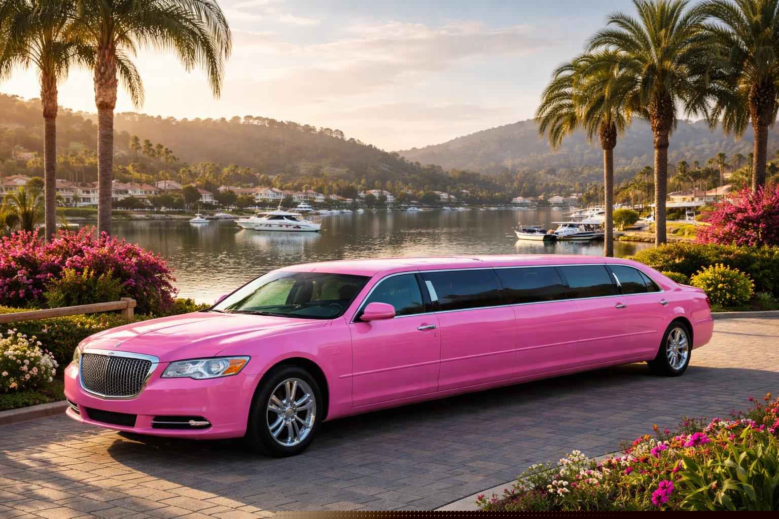 Pink Limo Rental Services In Lake San Marcos California