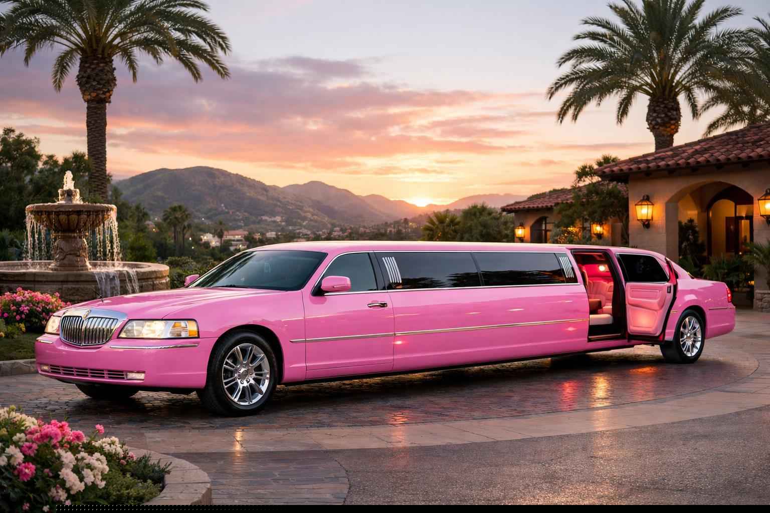 Pink Limo Rental In Poway California Pink Limo Rental Services In Poway California