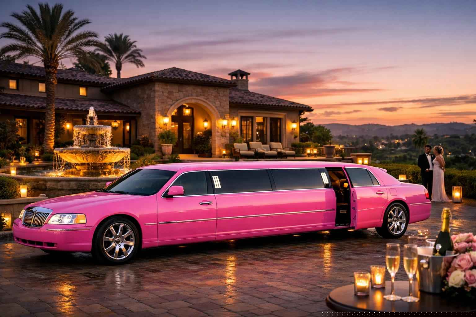 Pink Limo Rental In Rancho Santa Fe California Pink Limo Rental Services In Rancho Santa Fe California