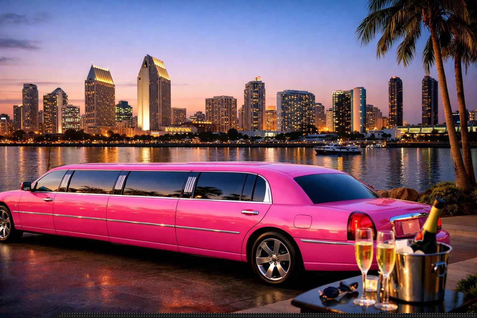 Pink Limo Rental Services In San Diego California