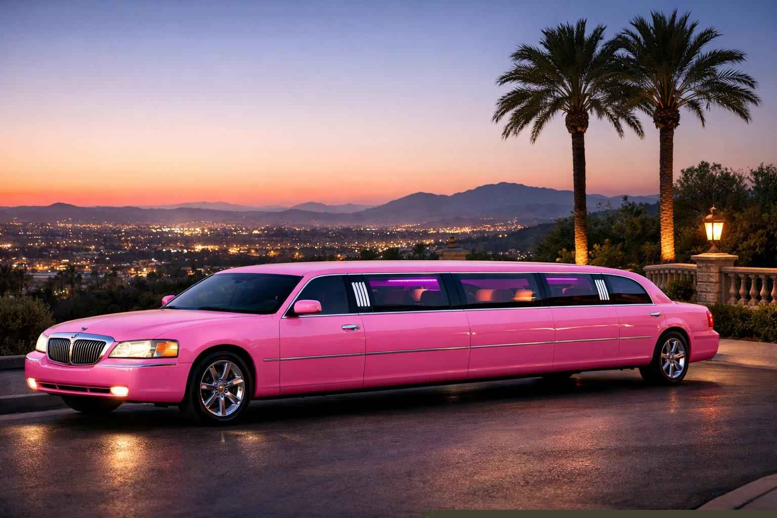 Pink Limo Rental Services In Vista California