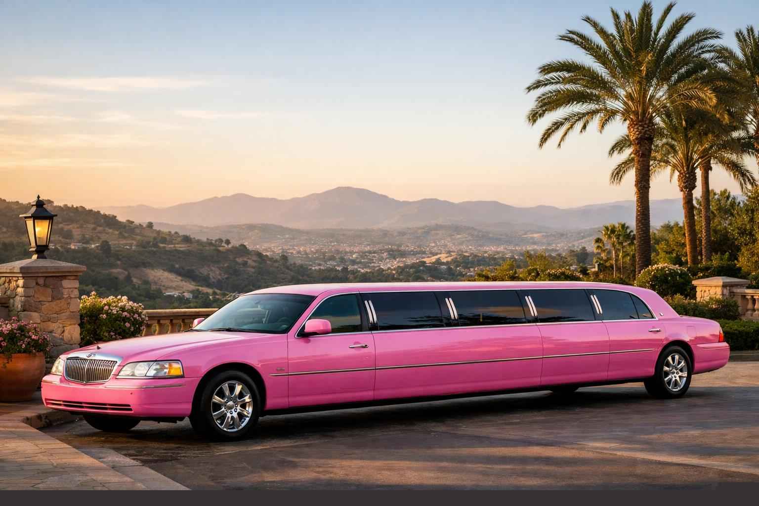 Pink Limo Rental Vista Ca