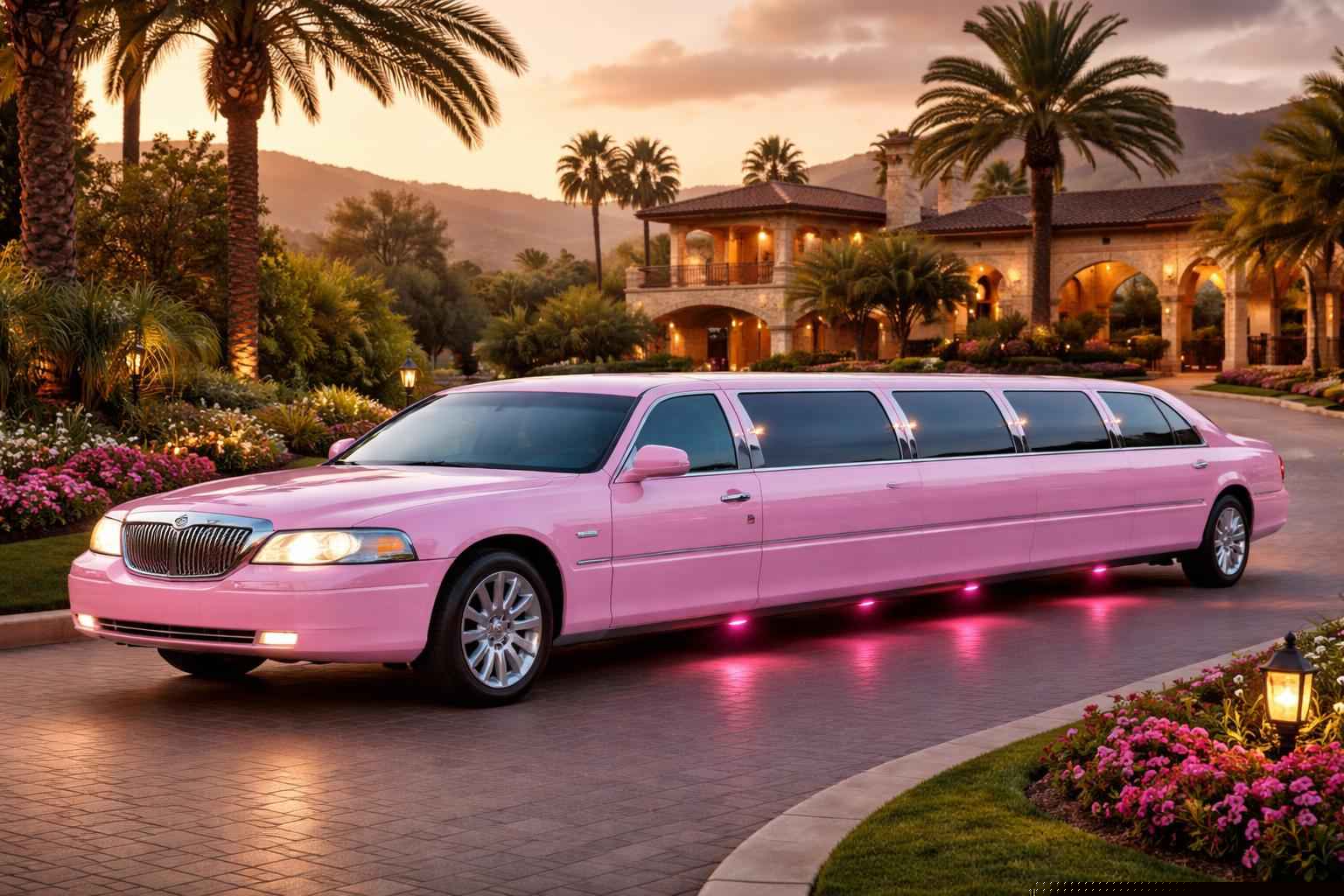 Pink Limo Rental In Alpine California Pink Limo Service Alpine Ca