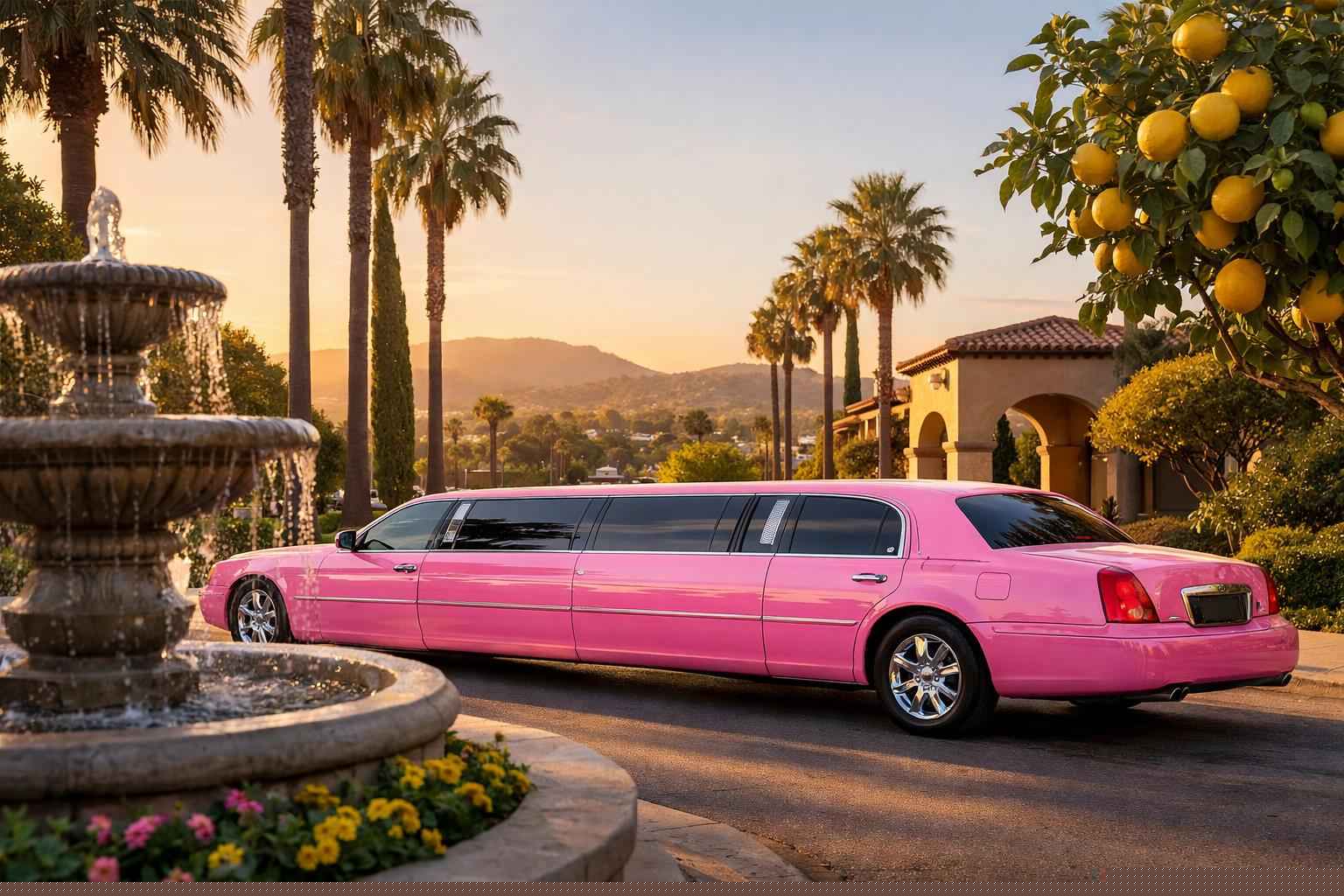 Pink Limo Rental In Lemon Grove California Pink Limo Service Lemon Grove Ca