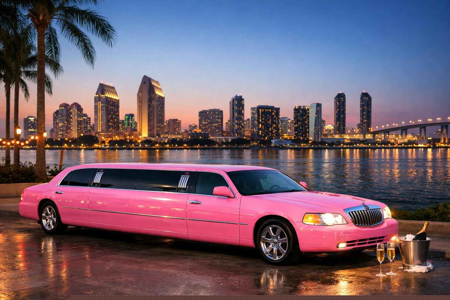 Pink Limo Rental In National City California Pink Limo Service National City Ca