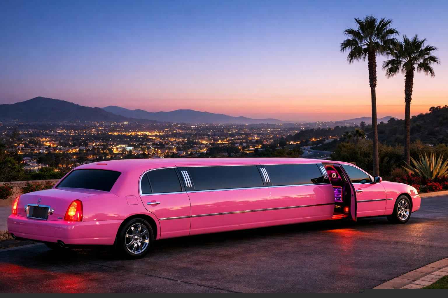 Pink Limo Service Vista Ca