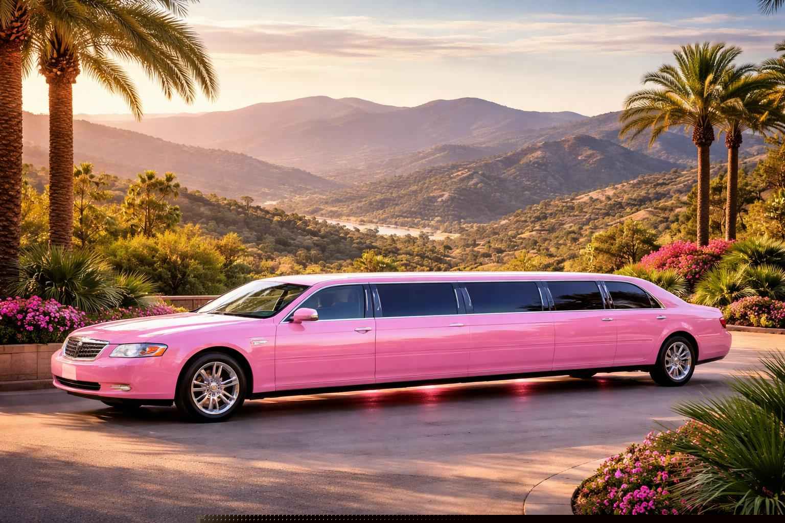 Pink Limo Rental In Alpine California Pink Limousines In Alpine California