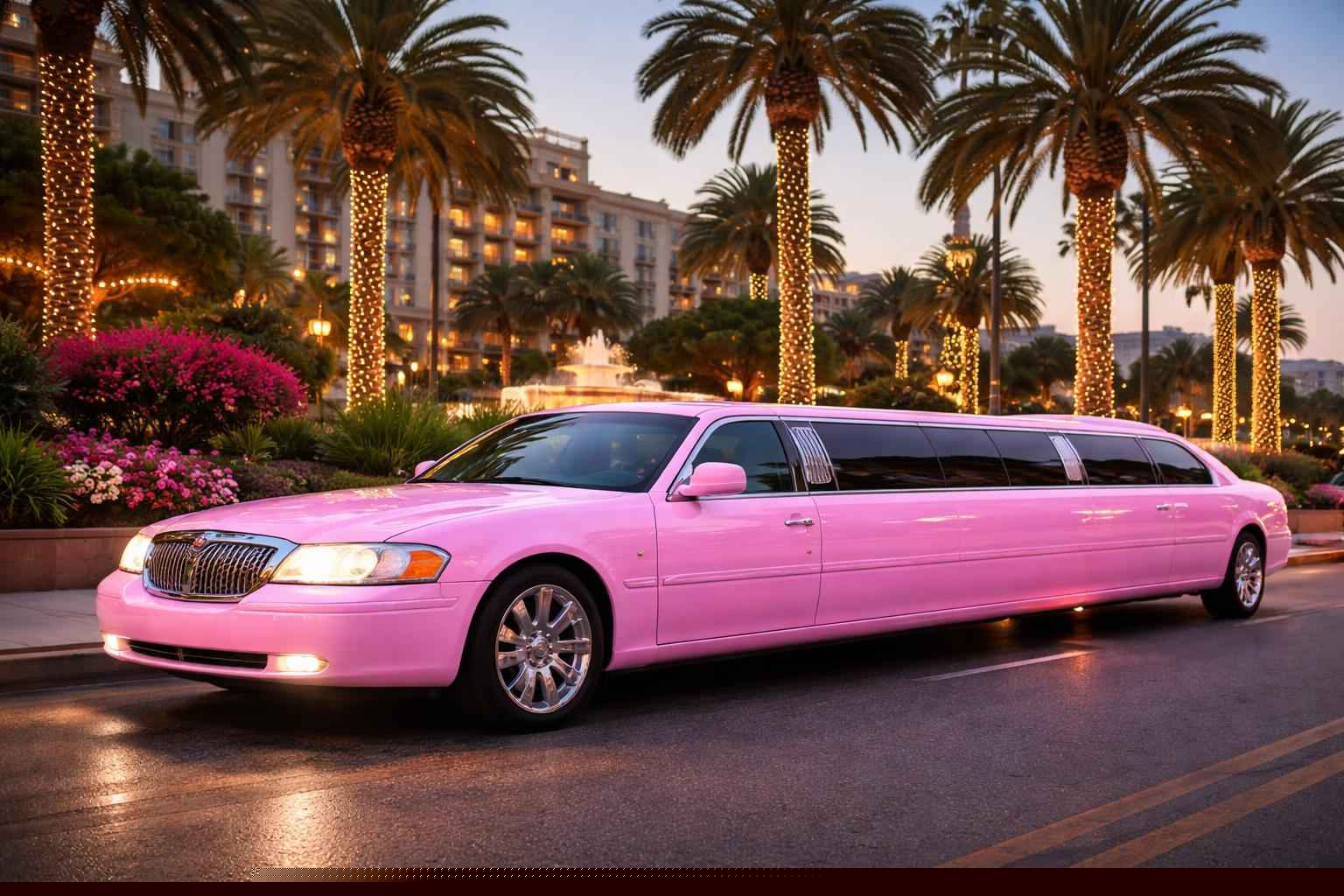 Pink Limousines In Bostonia California