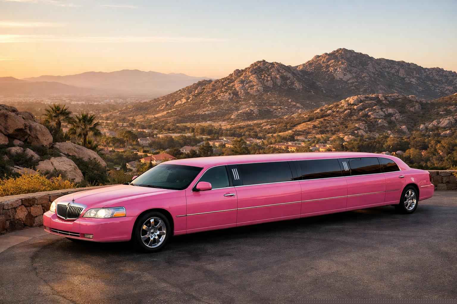 Pink Limo Rental In Granite Hills California Pink Limousines In Granite Hills California