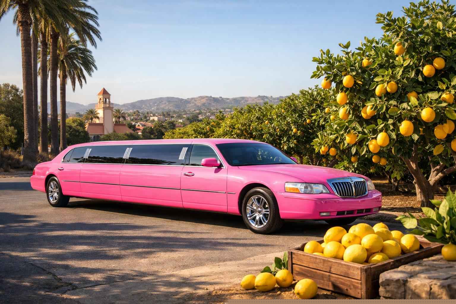 Pink Limo Rental In Lemon Grove California Pink Limousines In Lemon Grove California