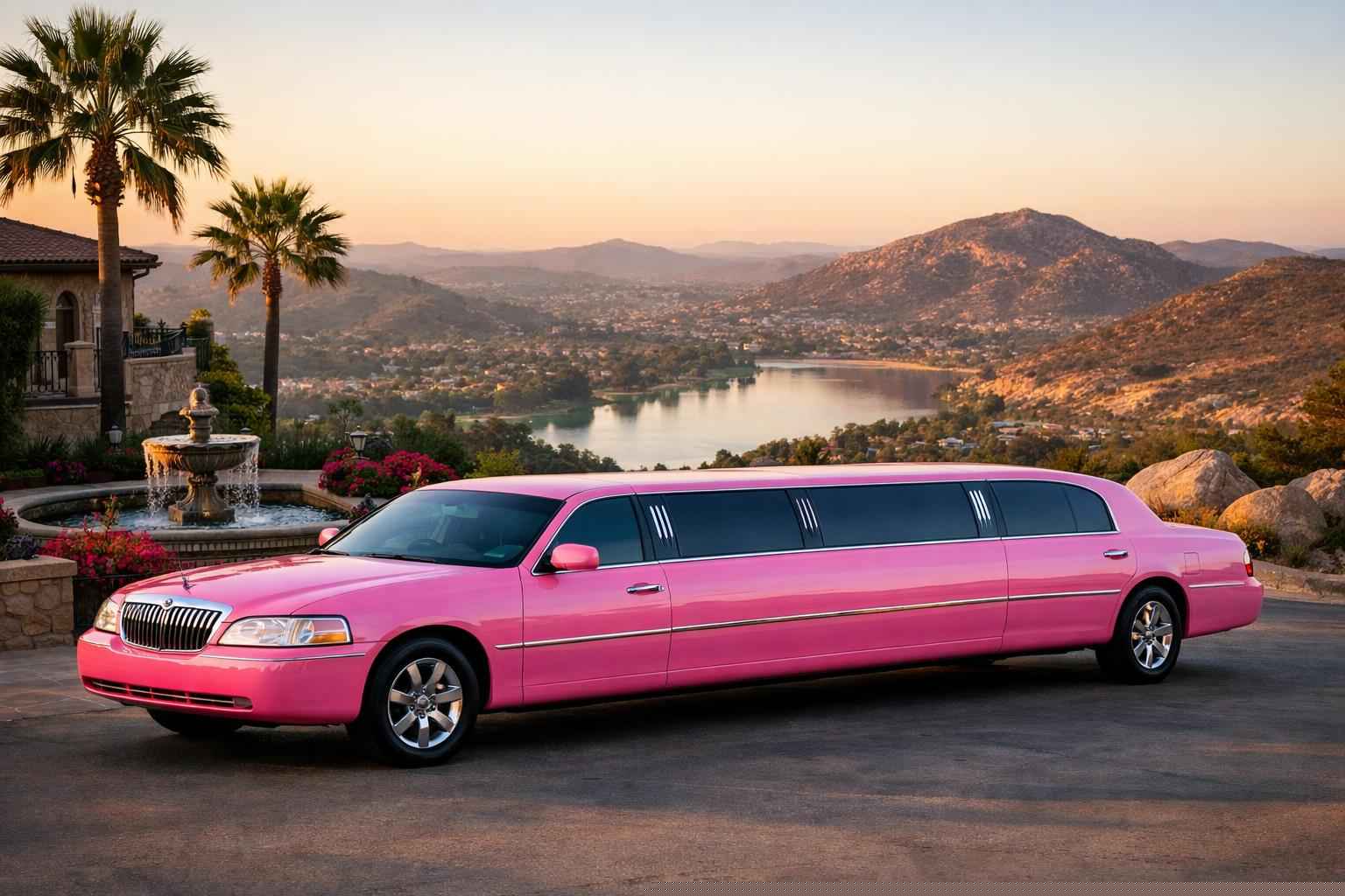Pink Limo Rental In Poway California Pink Limousines In Poway California