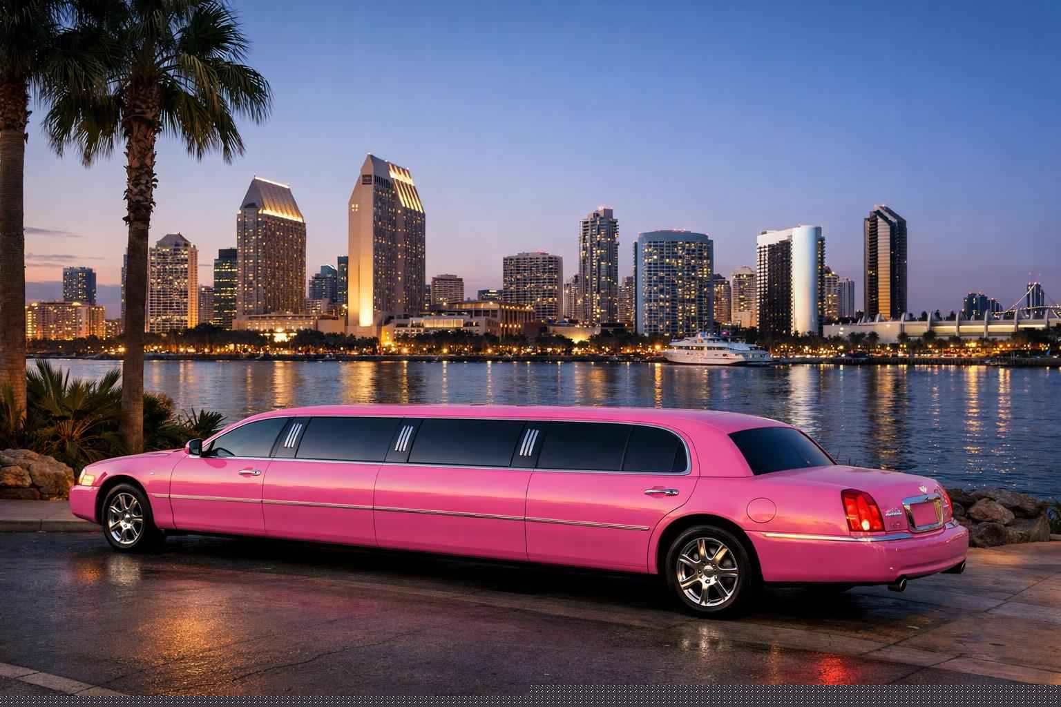 Pink Limousines In San Diego California