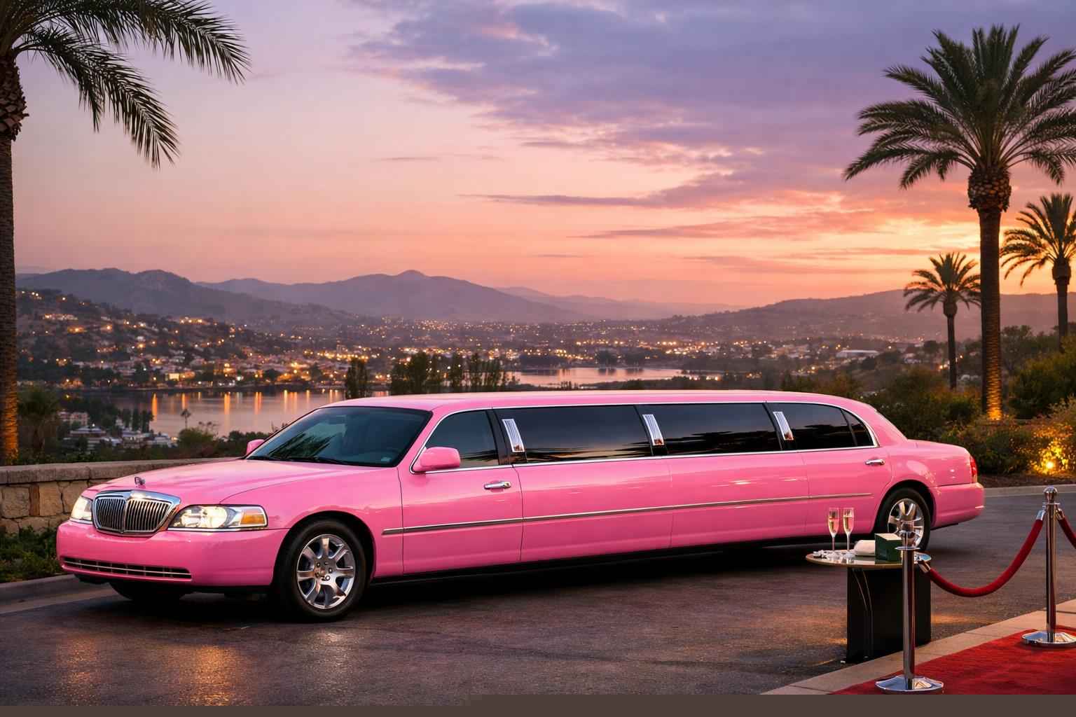 Pink Limousines In San Marcos California