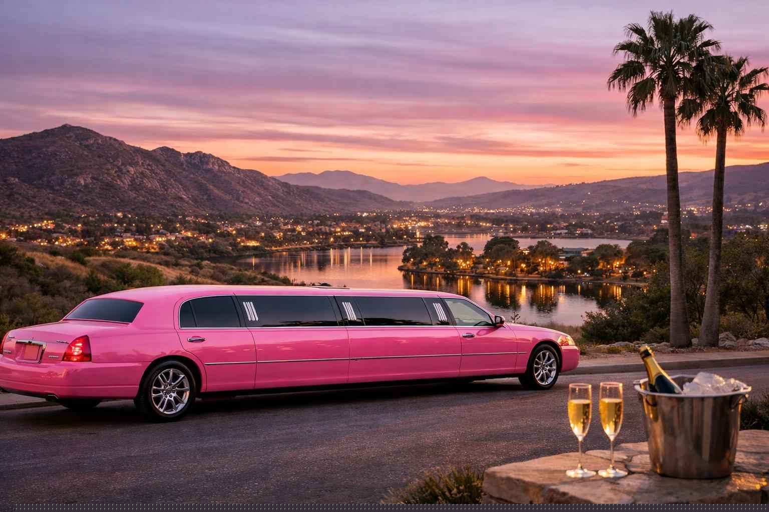 Pink Limousines In Santee California