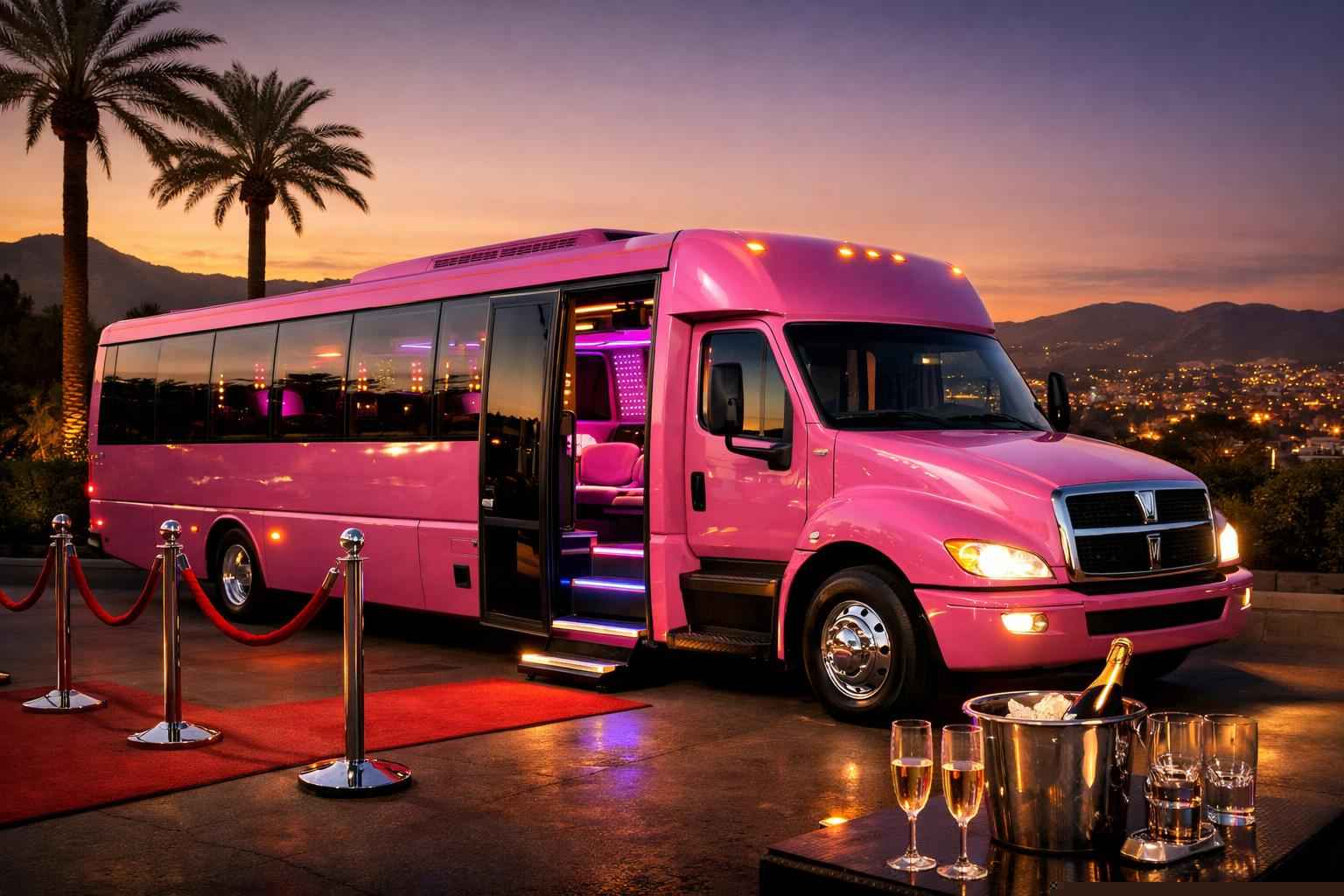 Pink Party Bus Rental El Cajon Ca