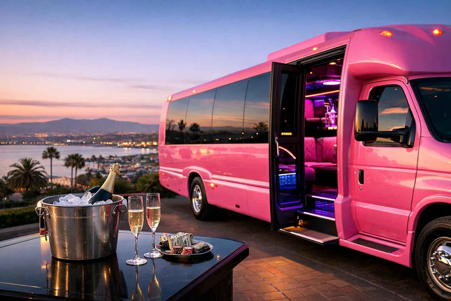 Pink Party Bus Rental Prices In Chula Vista Ca
