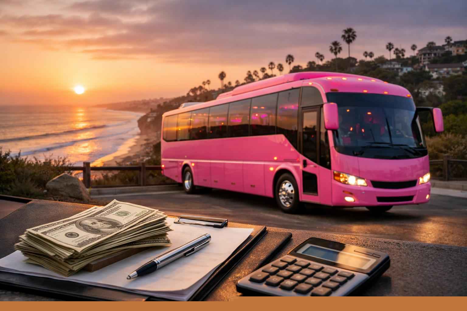 Pink Party Bus Rental Prices In Encinitas Ca