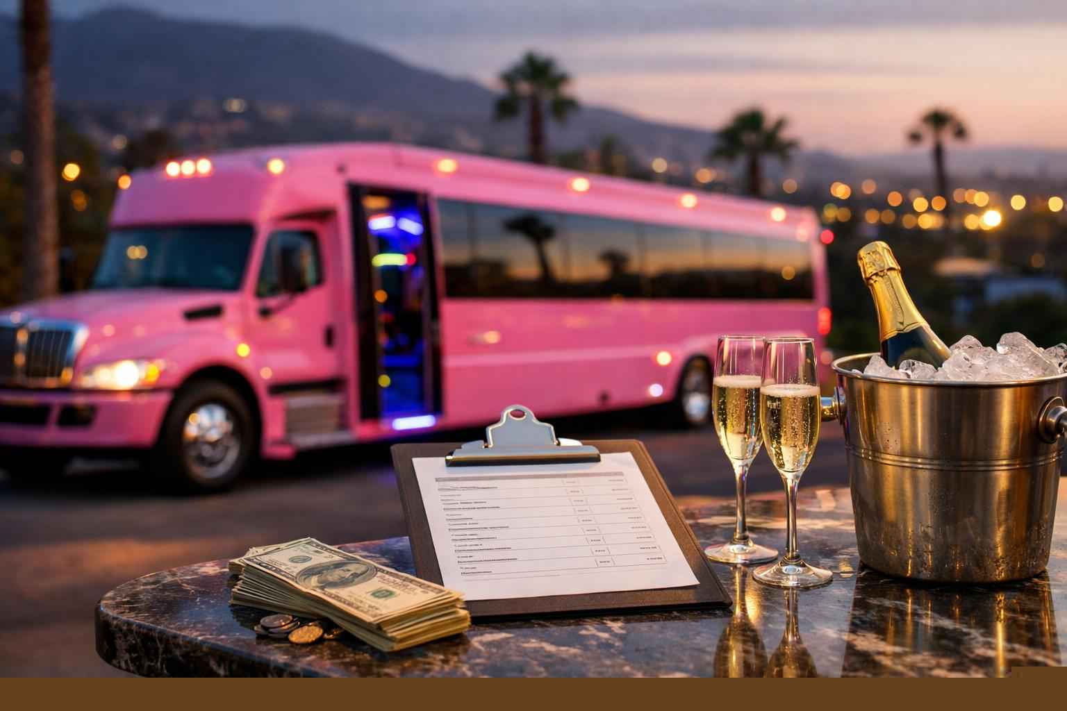 Pink Party Bus Rental Prices In Escondido Ca
