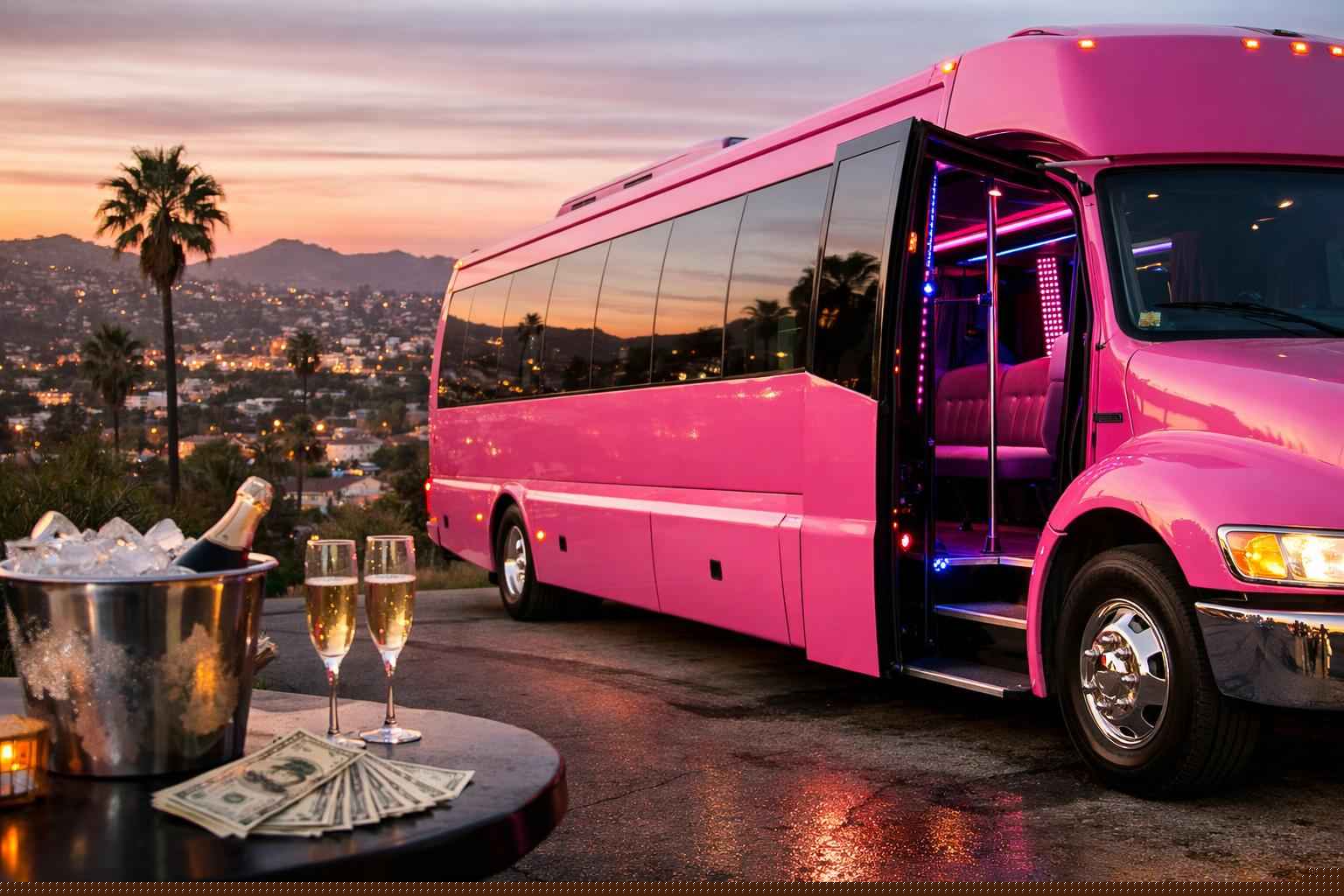 Pink Party Bus Rental Prices In La Mesa Ca