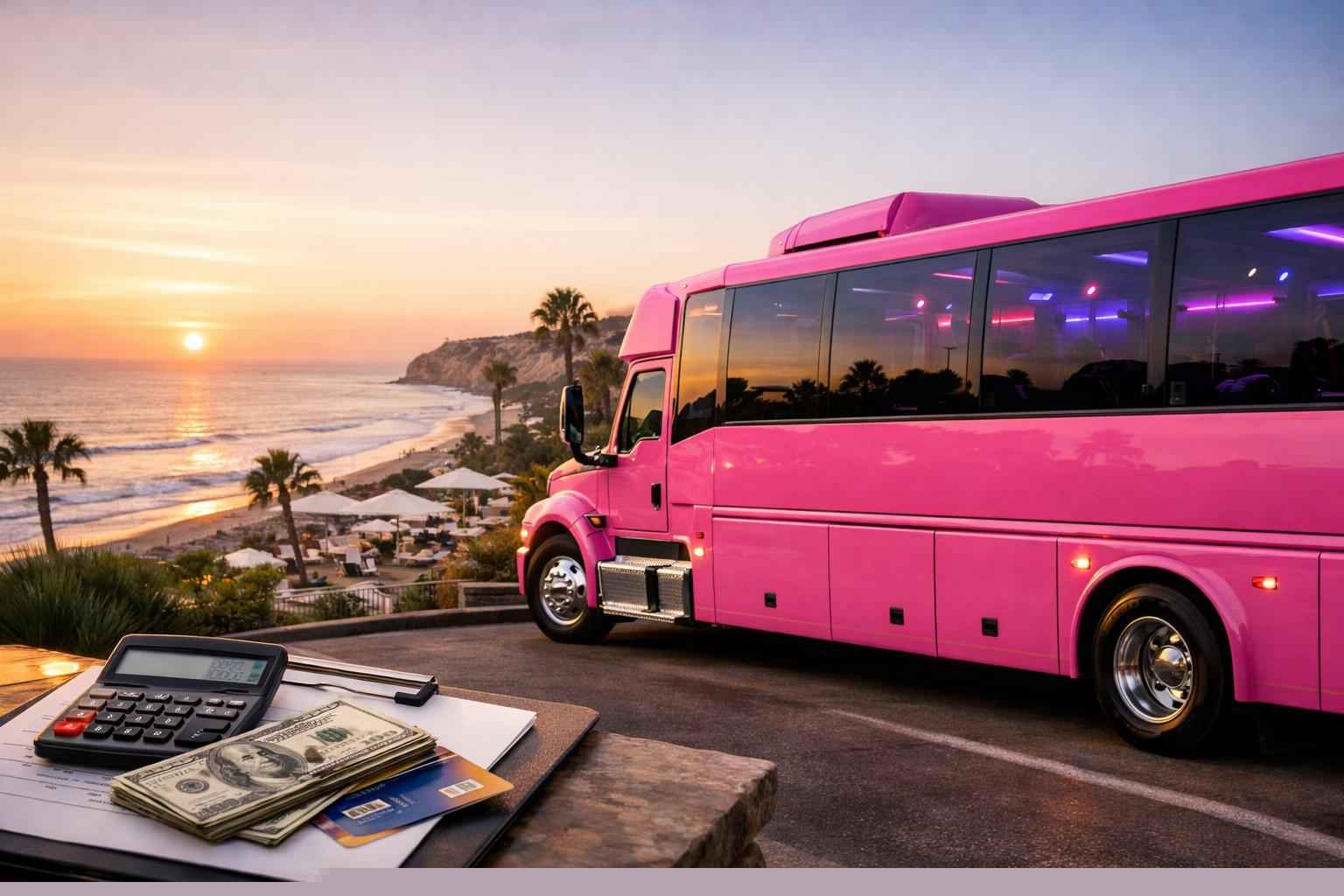 Pink Party Bus Rental Prices In Solana Beach Ca