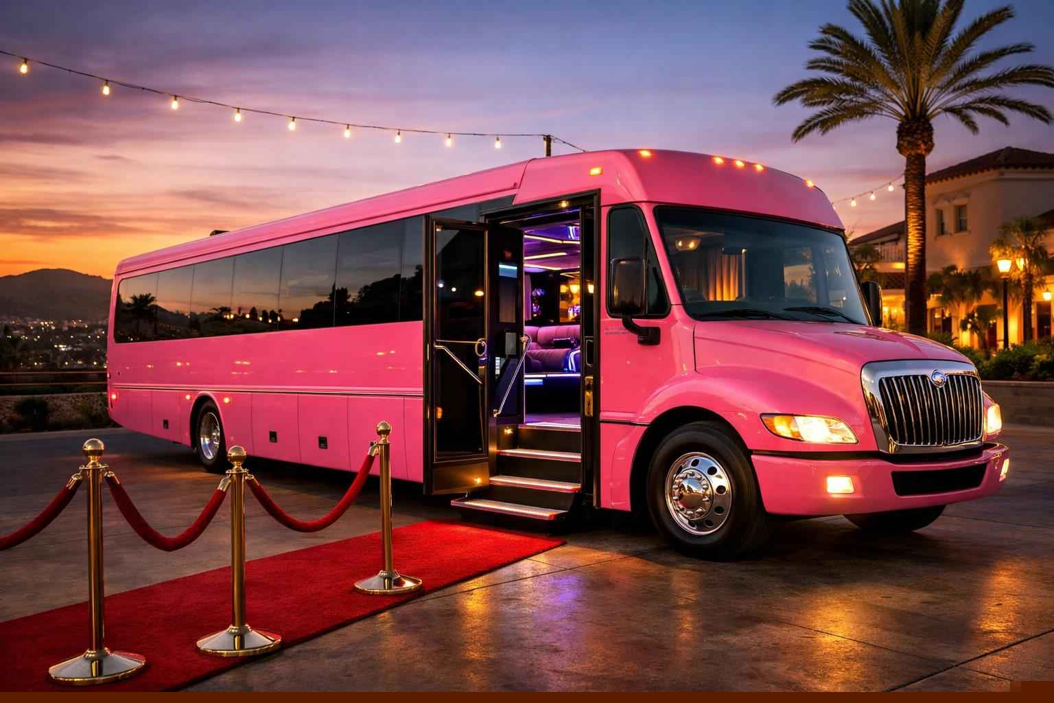 Pink Party Bus Rental Services In El Cajon California