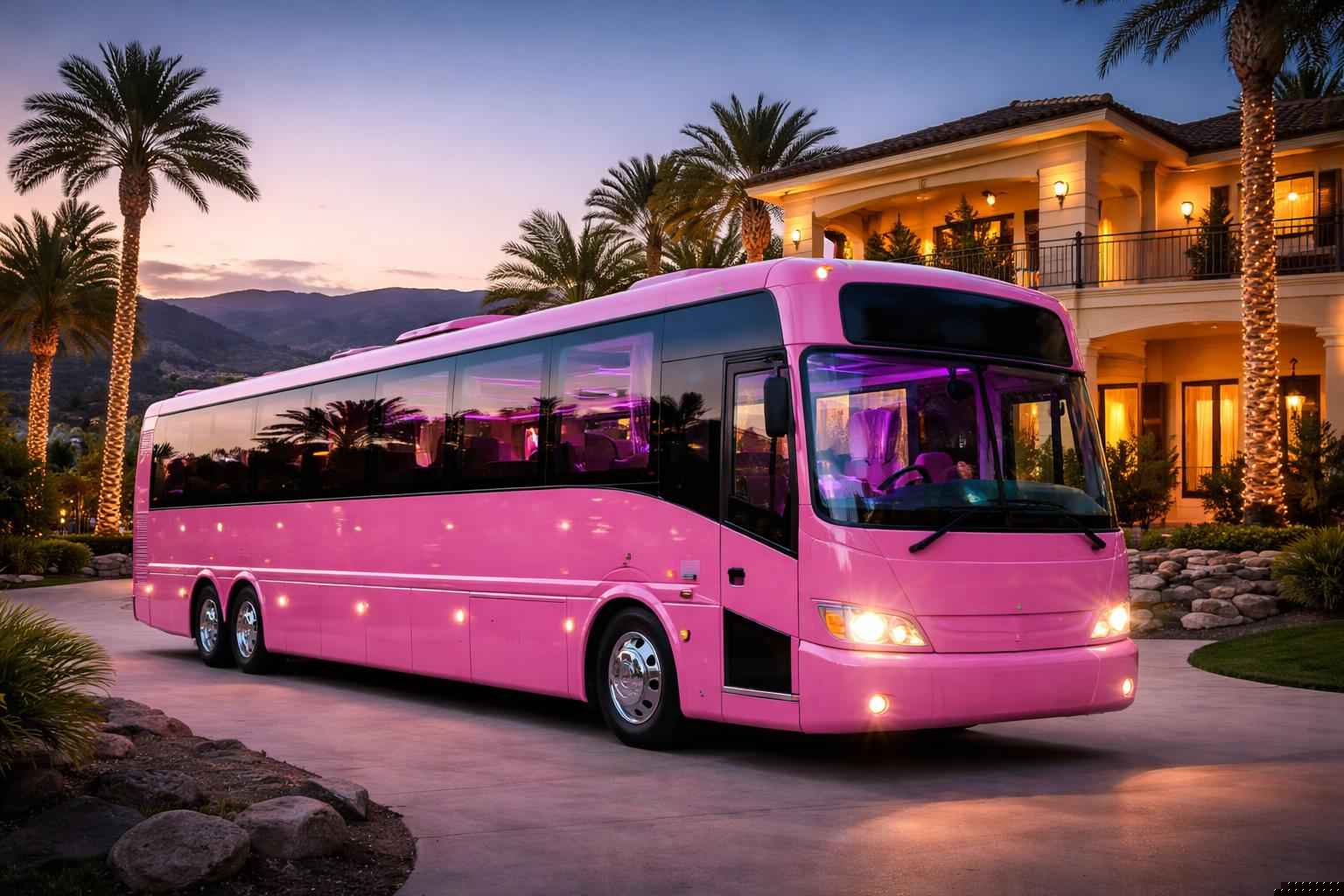 Pink Party Bus Rental Services In Jamul California