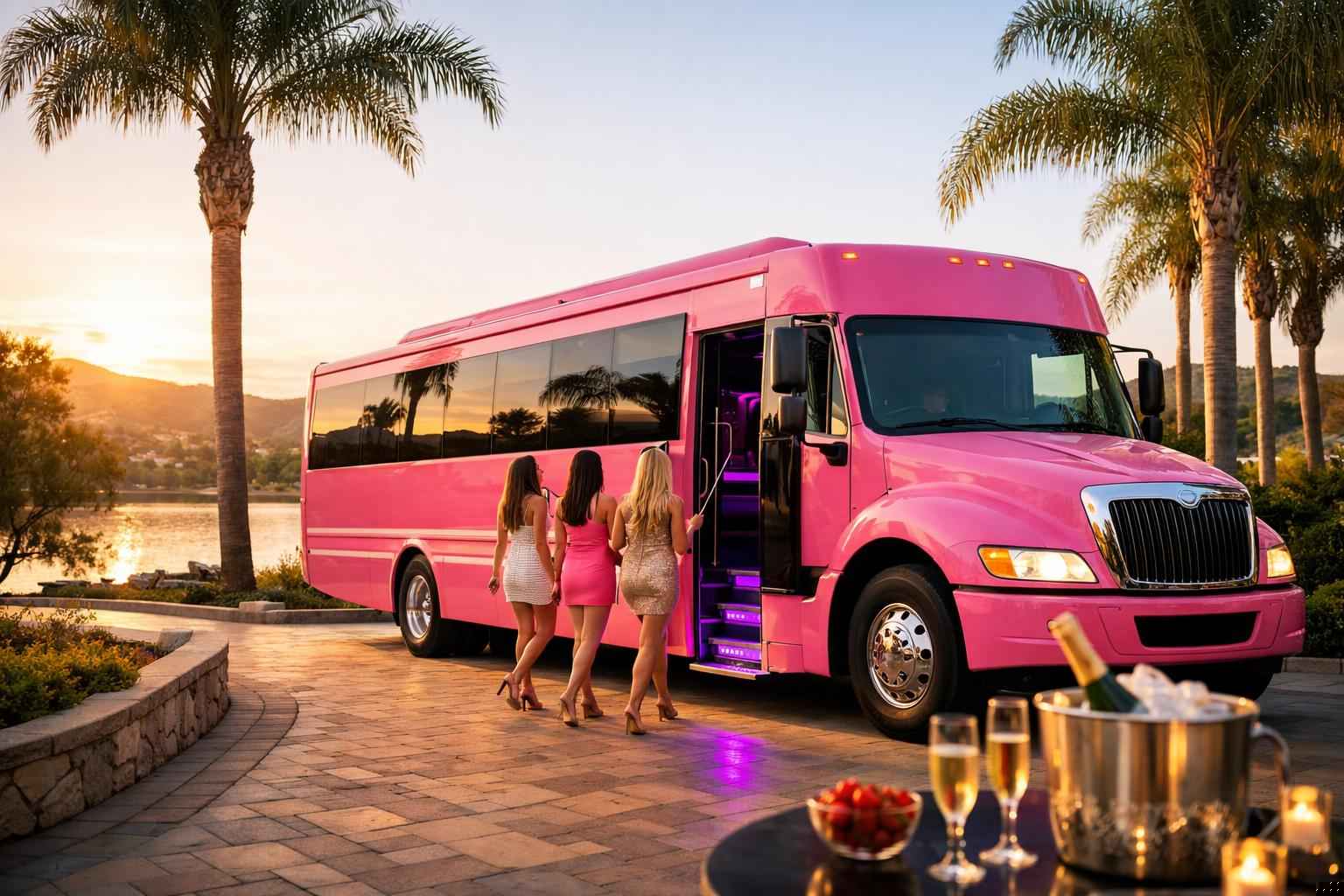 Pink Party Bus Rental Services In San Marcos California