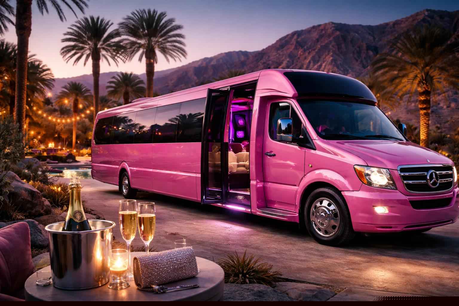 Pink Party Bus Service Borrego Springs Ca
