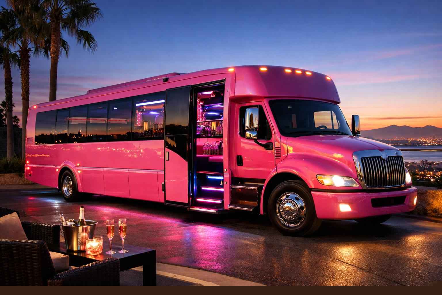 Pink Party Bus Service Chula Vista Ca