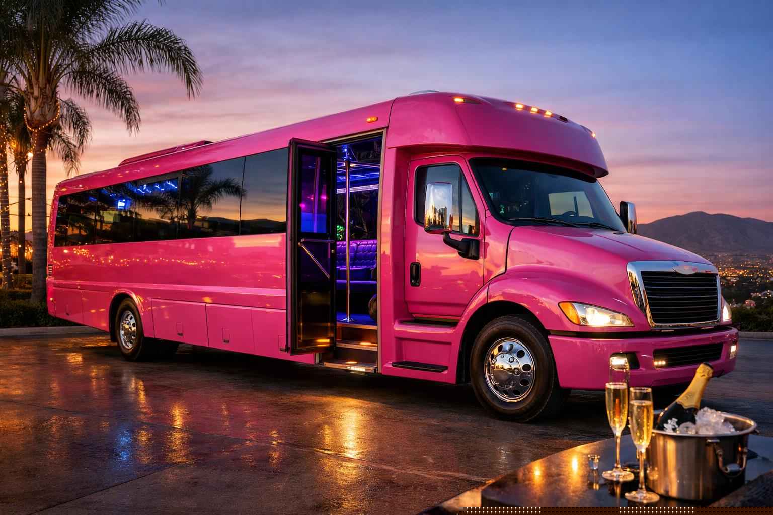 Pink Party Bus Service El Cajon Ca