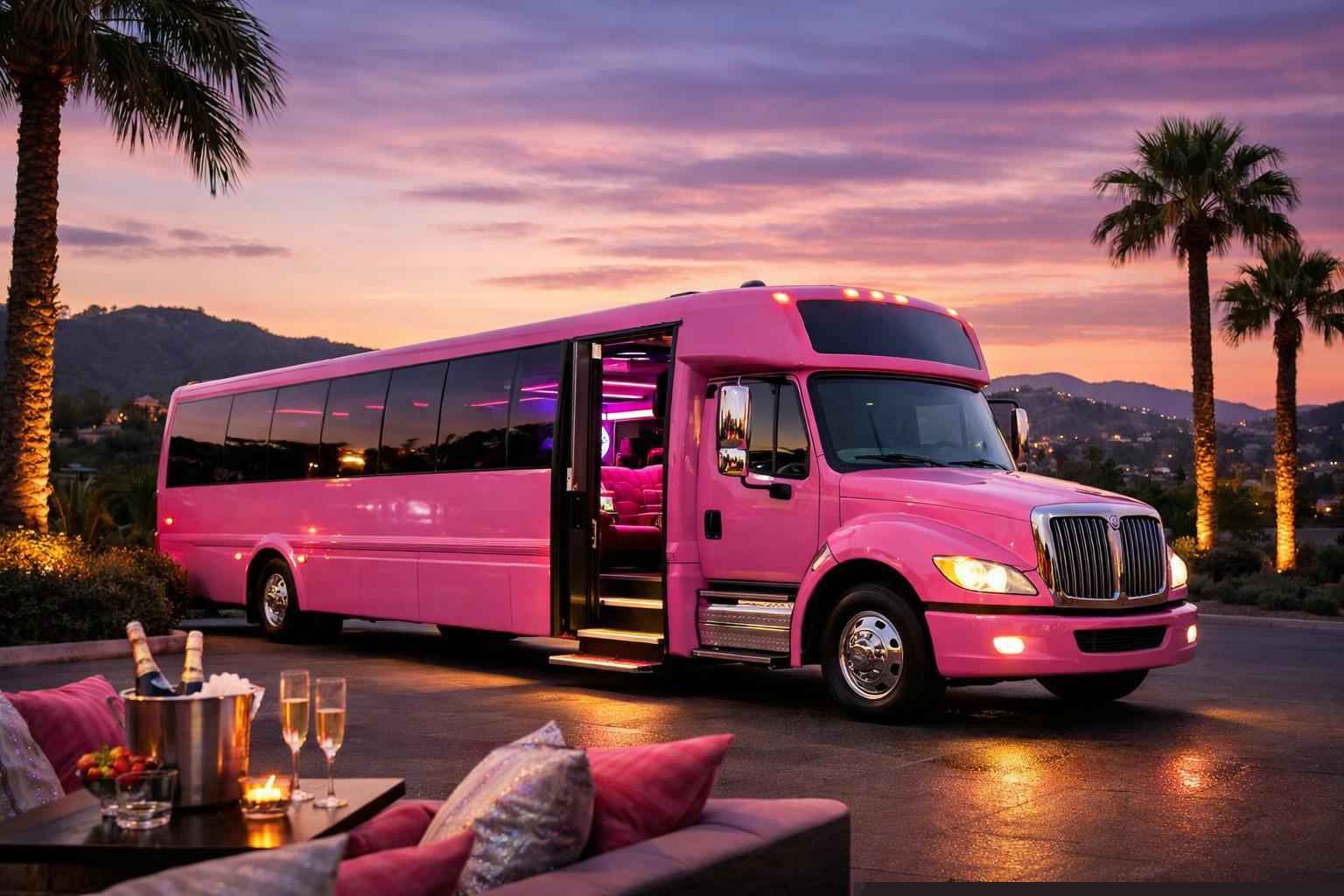 Pink Party Bus Service Escondido Ca